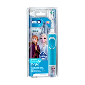 Детская электрическая зубная щетка Oral-B Kids "Холодное Сердце 2" с мобильным приложением, круглая насадка, 3+ лет - фото 14