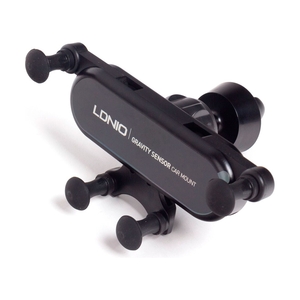 Автомобильный держатель для телефона, LDNIO, Gravyty MG03, Зажим, Чёрный - фото 2