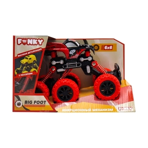 Funky Toys FT97932 Инерционная машинка Внедорожник 6х6 красная - фото 2