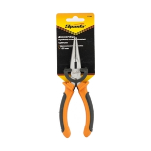 Длинногубцы, Comfort, 160 мм, прямые шлифованные, двухкомпонентные рукоятки// Sparta - фото 3