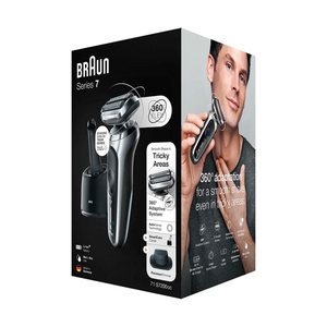 Электробритва Braun Series 7 71-S7200cc, сухое/влажное бритьё, центр SmartCare и 1 насадка, чёрная - фото 14