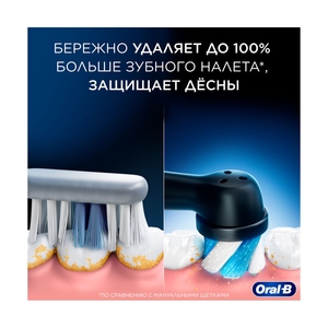 Электрическая зубная щётка Oral-B iO Series 3 Matte Black, чёрная, 1 насадка - фото 3