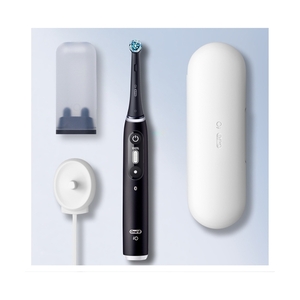 Электрическая зубная щётка Oral-B iO Series 6 Black Lava, с инновационной технологией, черно-белый дисплей, дорожный футляр, чёрная - фото 2