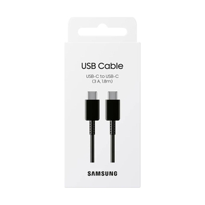 Сетевой кабель SAMSUNG EP-DX310JBRGRU (Type-C to Type-C Cable 1.8m (3A)) black - фото 4