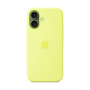 Чехол iPhone 17 Silicone Case with MagSafe - Neon Yellow (MGEV4ZM/A) - фото 4