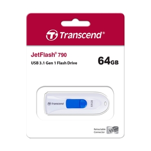USB накопитель Transcend JetFlash 790 64 Гб, White (TS64GJF790W) - фото 3
