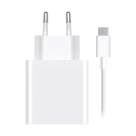 Комплект зарядное устройство и кабель, Xiaomi 120W, USB Type C, Белый