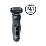 Электробритва Braun Series 6 61-N1000s для сухого и влажного бритья с дорожным футляром, чёрная