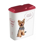 Контейнер для корма с декором lucky pet 2,3л собаки 4342114