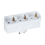 Разветвитель Navigator 94 672 NAD-L-3E-WH 3 гн. (в ряд) с/з